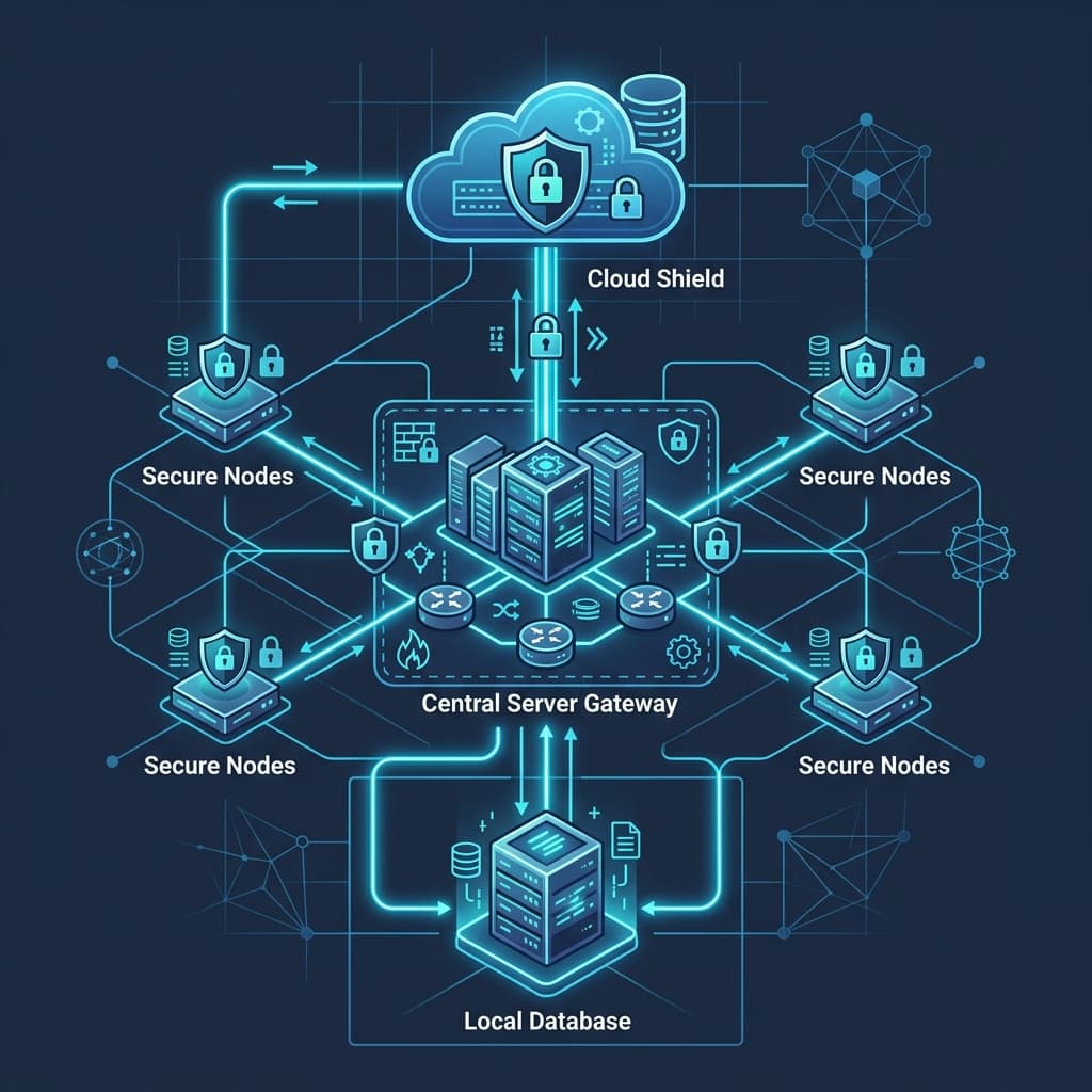 LAMIQ Enterprise Hybrid Cloud Architecture Diagram